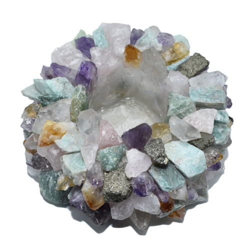 Quartz Points Votive Holder