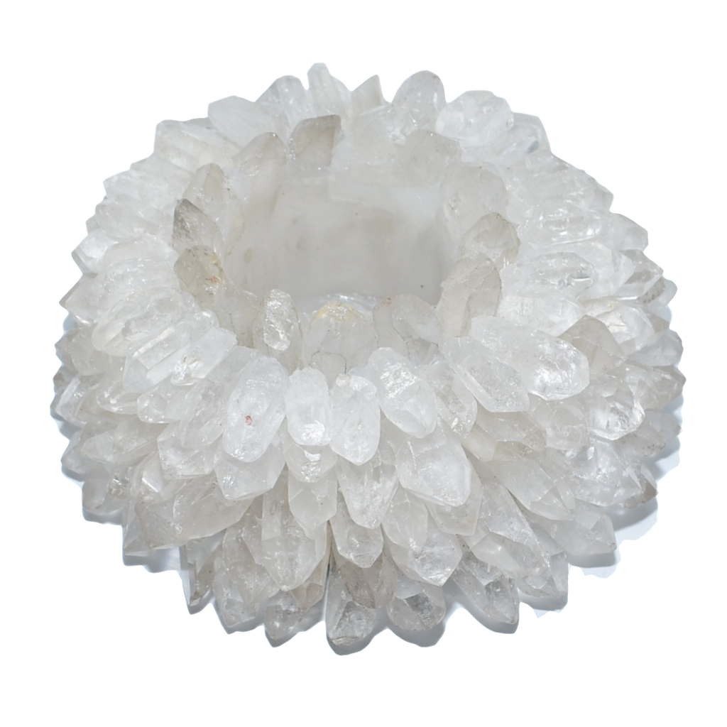 Quartz Points Votive Holder