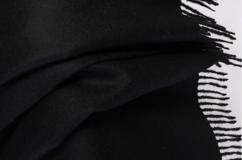 Alpaca Throw, Black