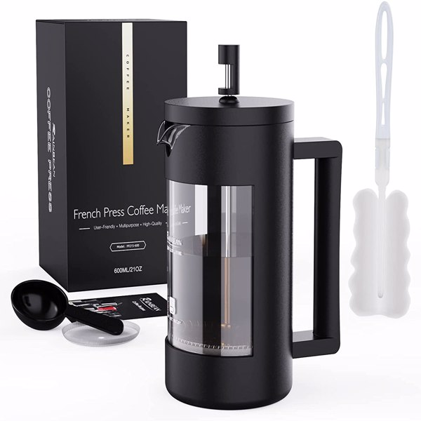 French Press, Glass and Steel, 350ml