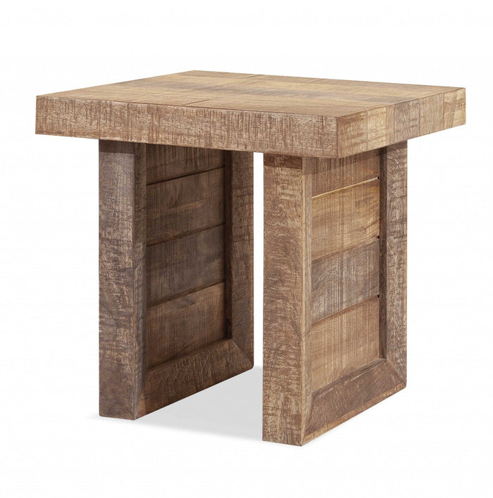 Butcher Block Side Table, Solid Wood