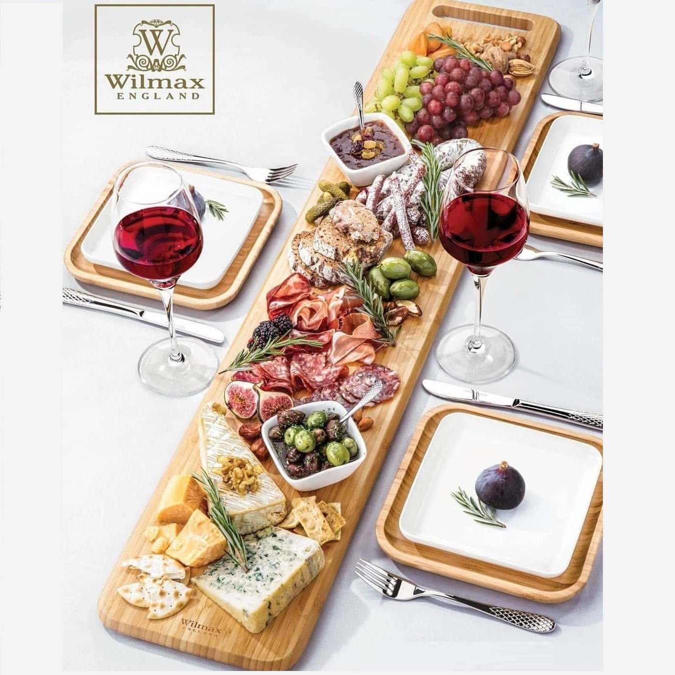 Charcuterie Set with Bamboo Tray