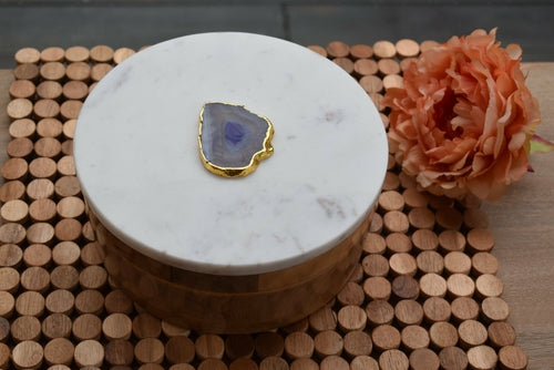 Wooden Box, Marble Lid