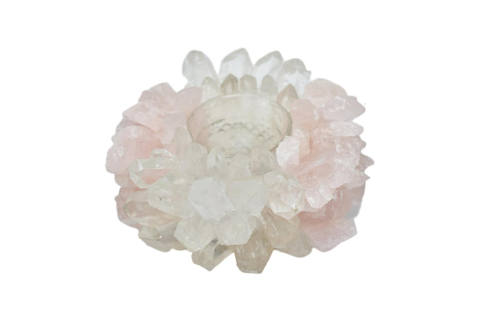 Rose Quartz Votive Holder