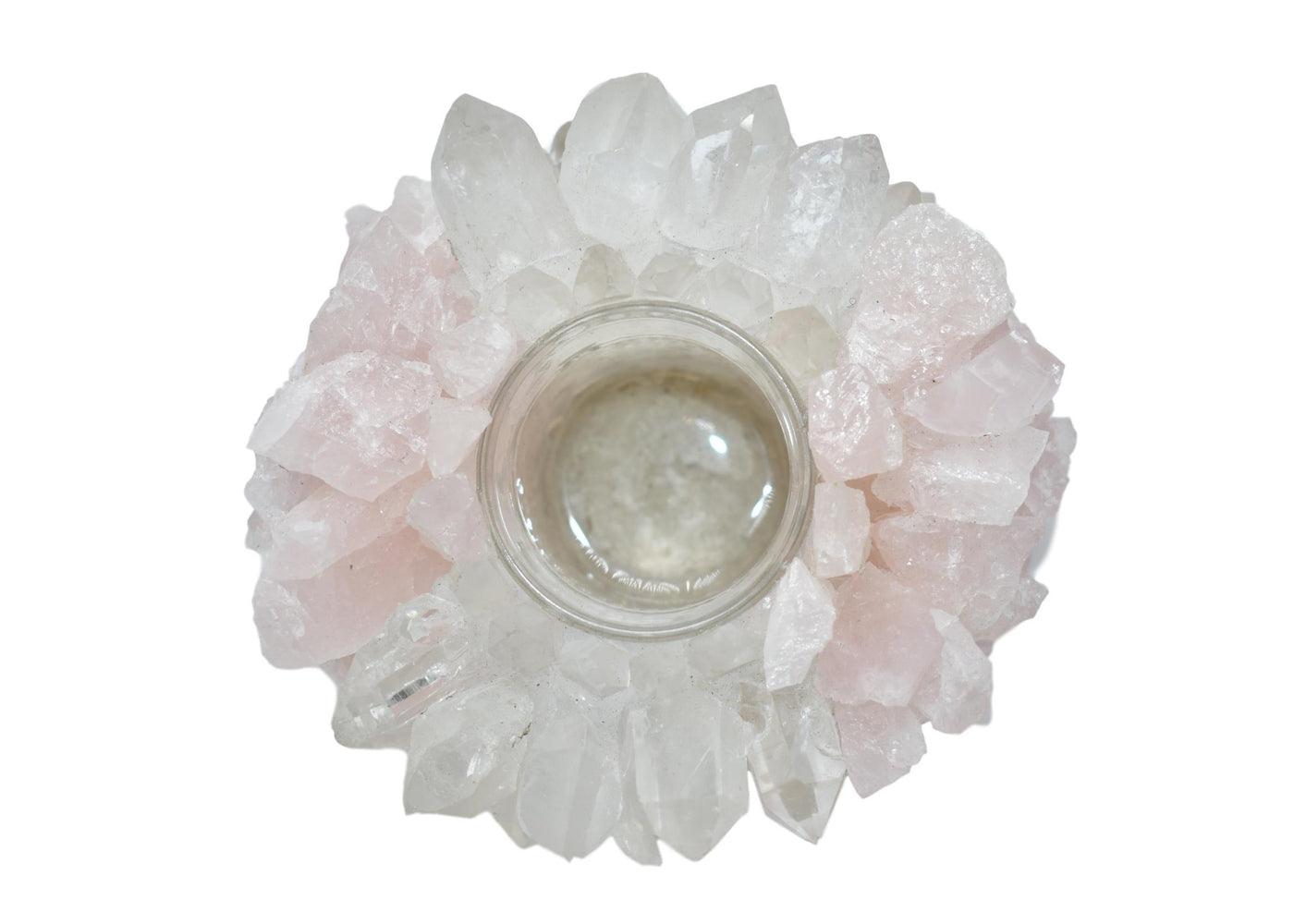 Rose Quartz Votive Holder