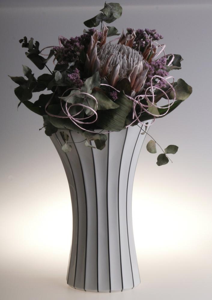 Retro Porcelain Vase, White, 12 inch