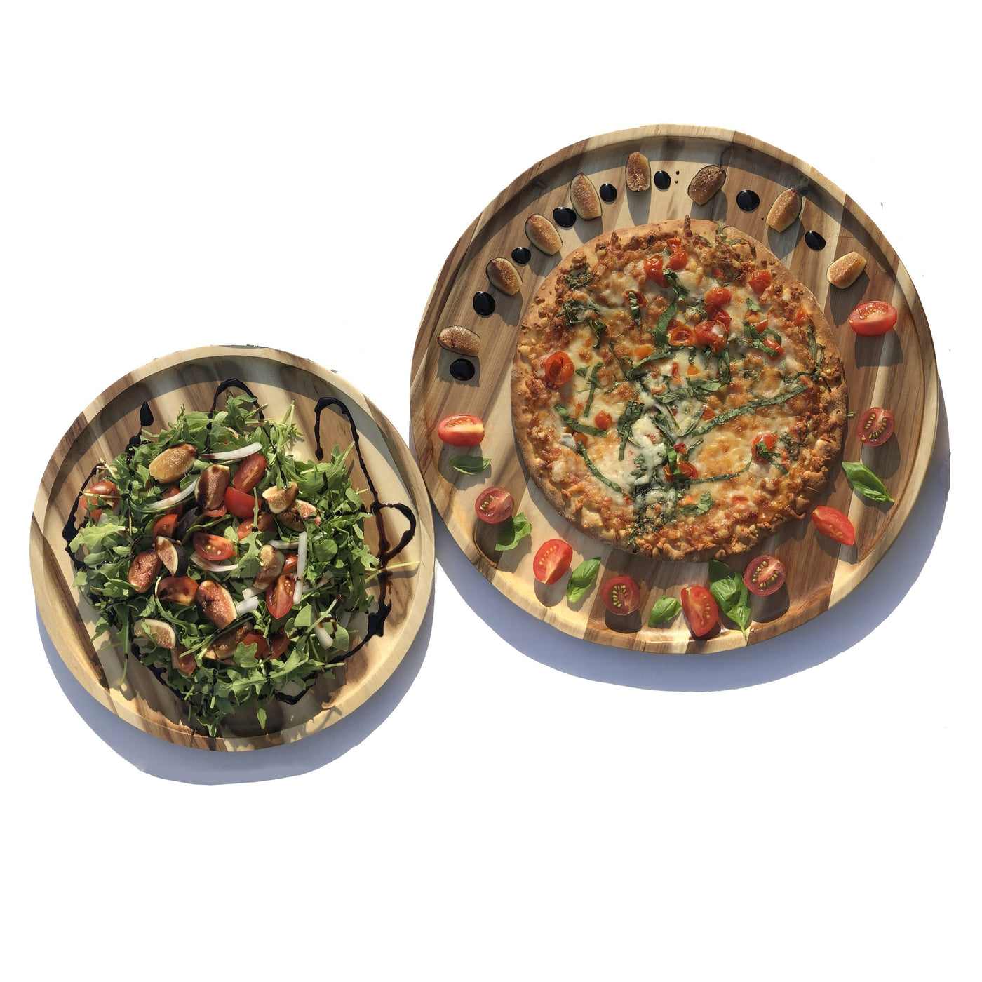 Acacia Platters, Pair, Large