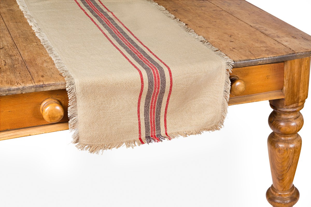 Linen Stripe Table Runner