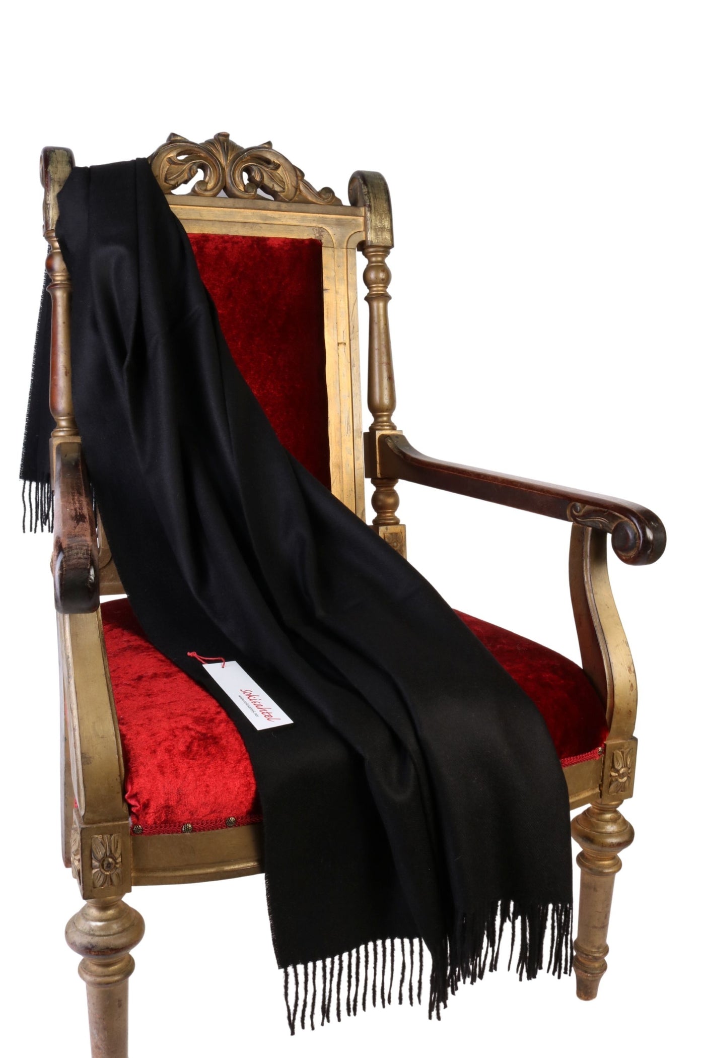 Alpaca Throw, Black