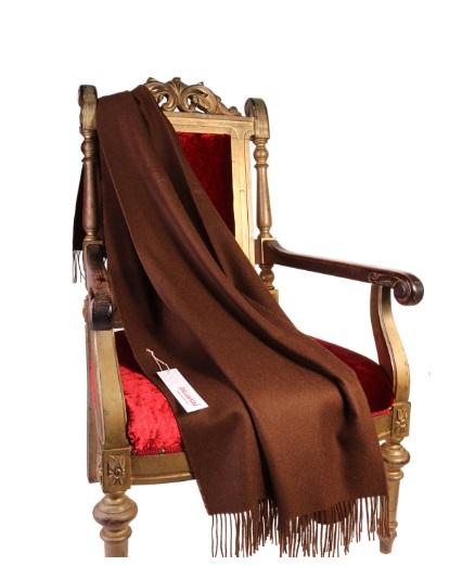 Alpaca Throw, Dark Brown